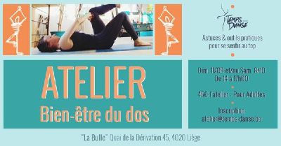 Atelier Bien-être du dos à Liège @ La Bulle Temps Danse | Liège | Région Wallonne | Belgium
