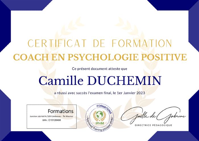 obtenir certificat en psychologie positive en ligne à distance