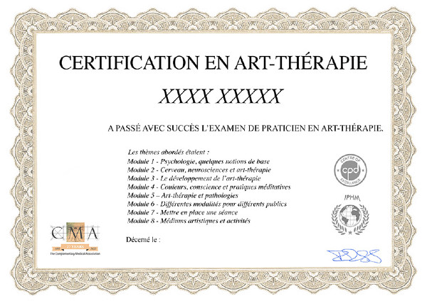 se former en ligne à l'art-thérapie et obtenir un certificat d'art-thérapeute